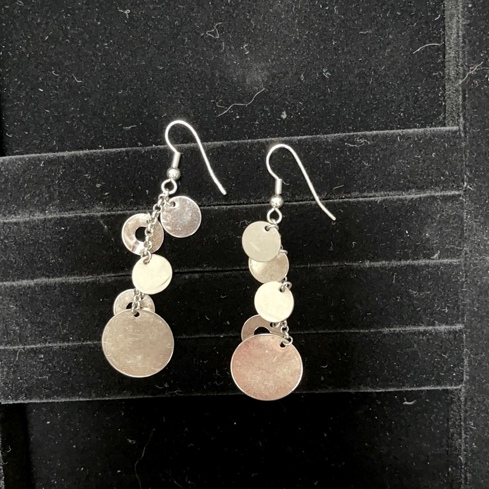 Silver earrings